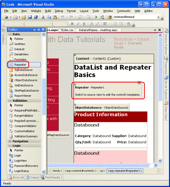 ASP.NET 2.0����ô����DataList��Repeater��ʾ����